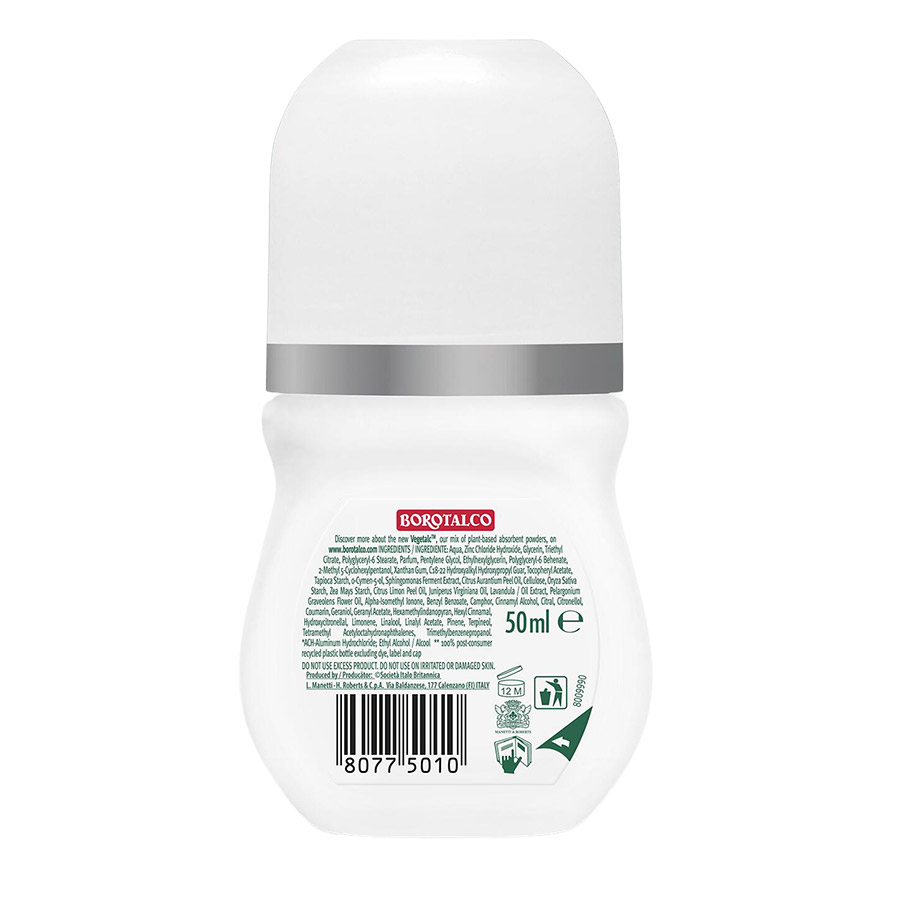 Borotalco Αποσμητικό Roll-On Pure Clean 50ml.