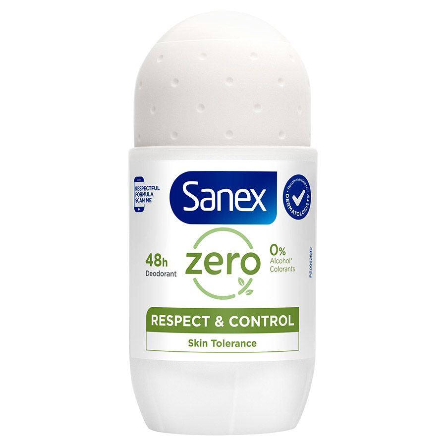 Sanex Zero% Αποσμητικό Roll-On Respect & Control 50ml.