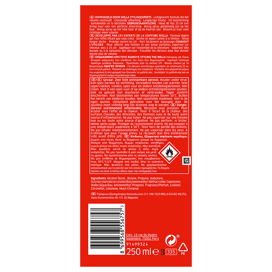 Wella New Wave Volume Λακ Νο5 250ml.