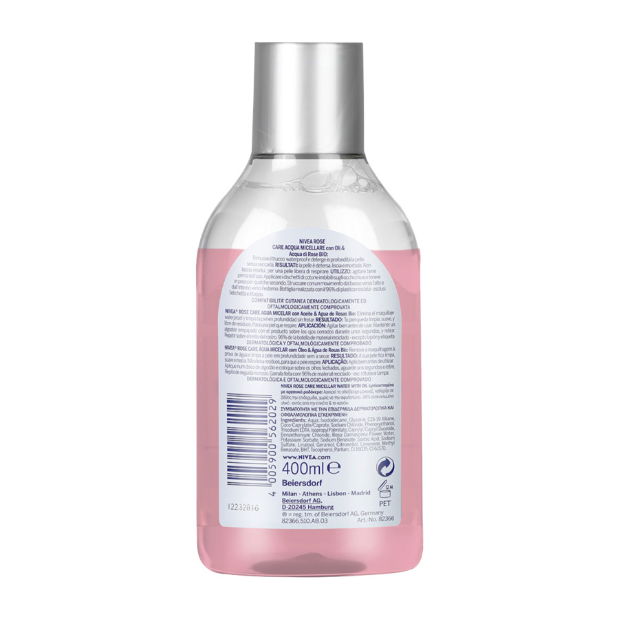 Nivea MicellAir Νερό Καθαρισμού 2 Φάσεων Με Ροδόνερο 400ml.