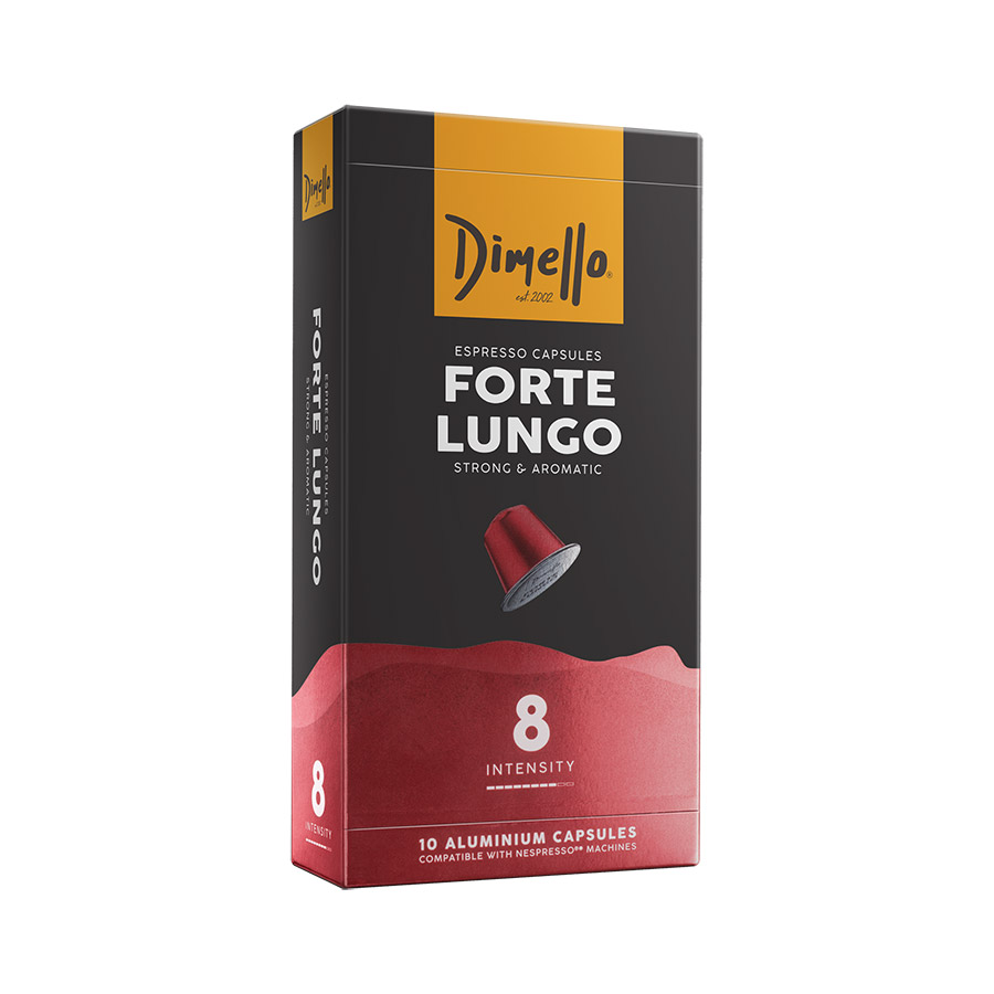 Dimello Καφές Espresso Forte Lungo Σε Κάψουλες 10τεμ. 56γρ.