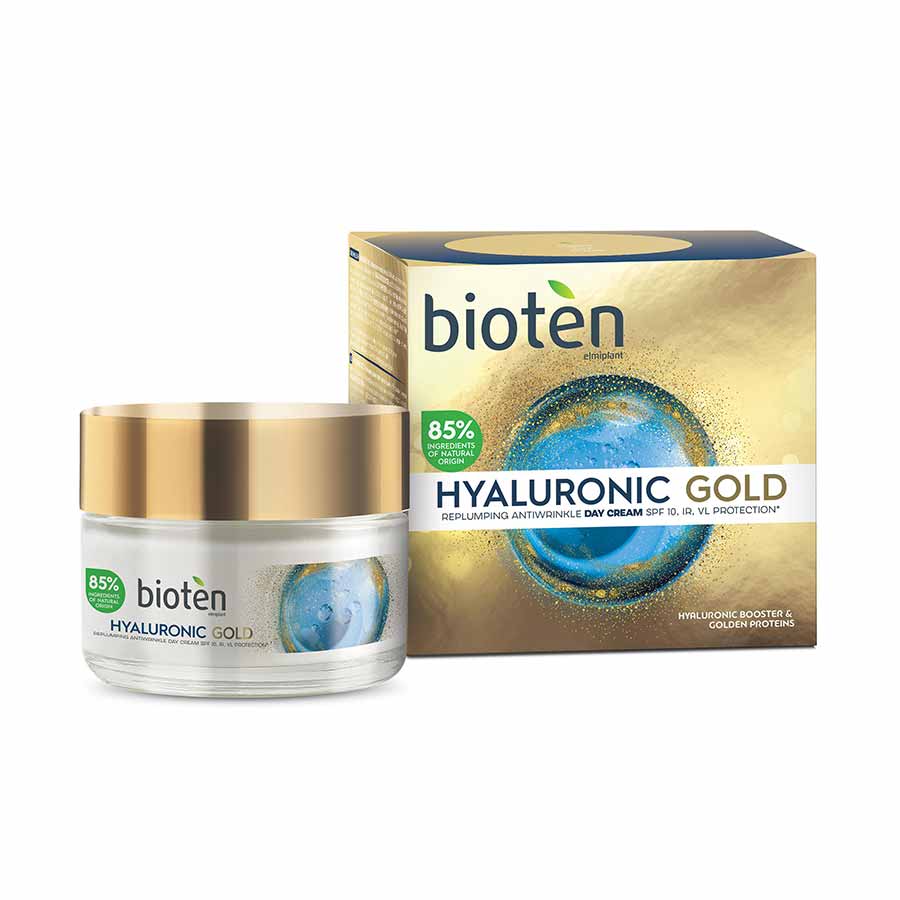Bioten Hyaluronic Gold Κρέμα Ημερας SPF10 50ml.