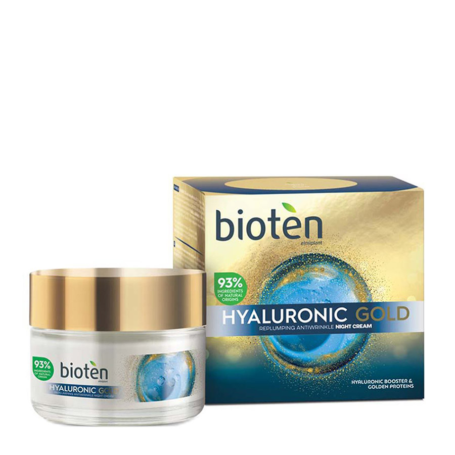 Bioten Hyaluronic Gold Κρέμα Νυχτός 50ml.