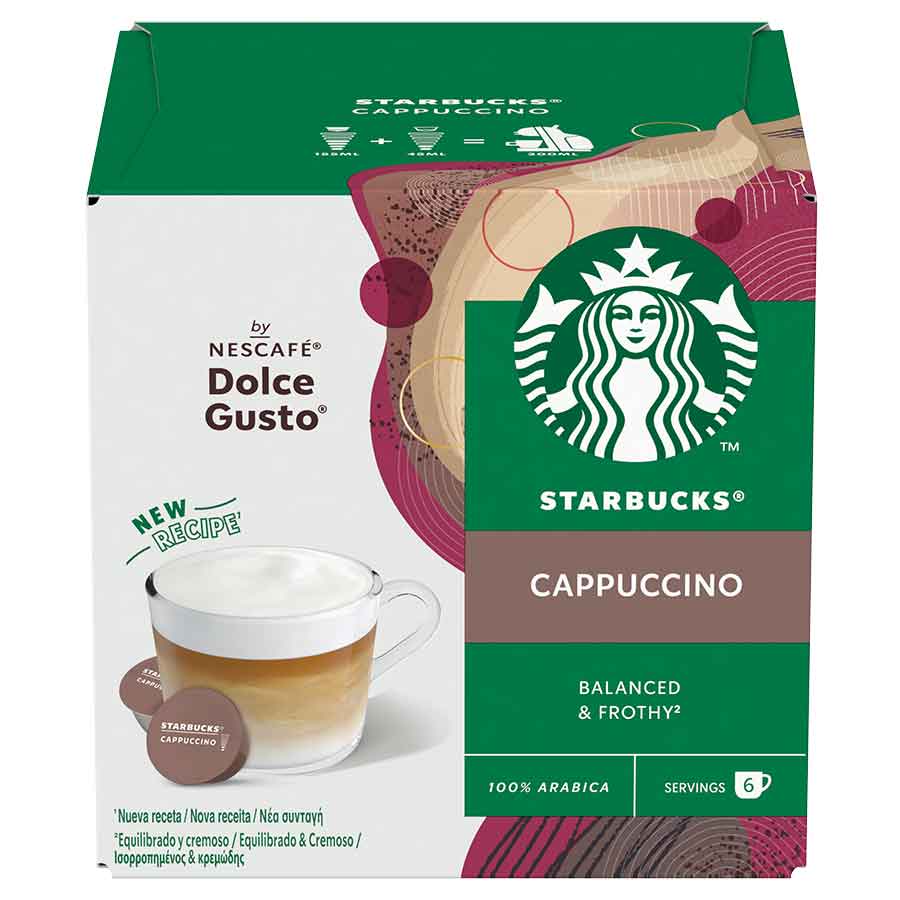 Starbucks Dolce Gusto Καφές Cappuccino Σε Κάψουλες 12τεμ. 120γρ.