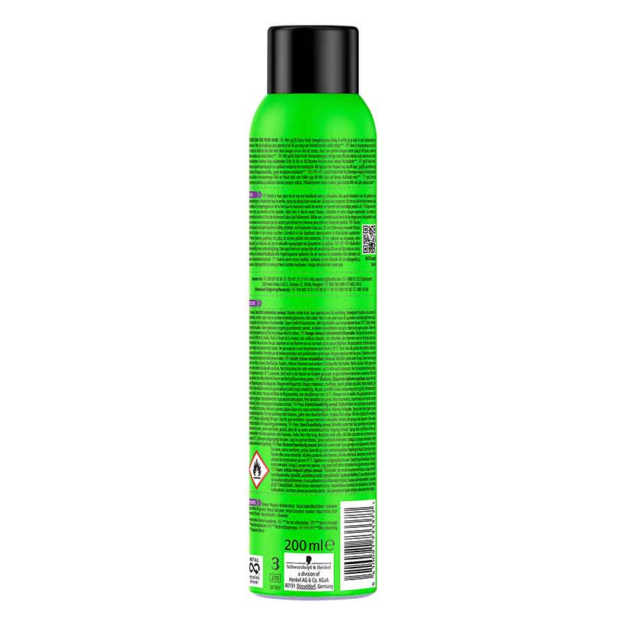 Schwarzkopf Got2b Instant Refresh Ξηρό Σαμπουάν Extra Fresh 200ml.