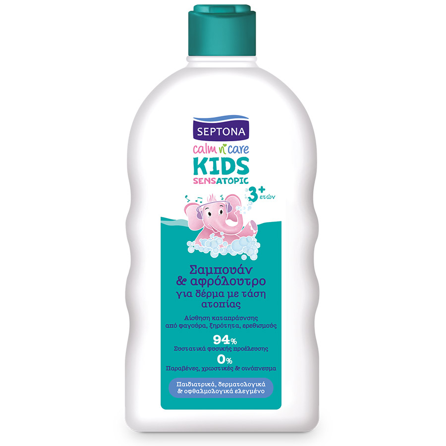 Septona Calm N' Care Παιδικό Σαμπουάν & Αφρόλουτρο Ατοπικό 200ml.
