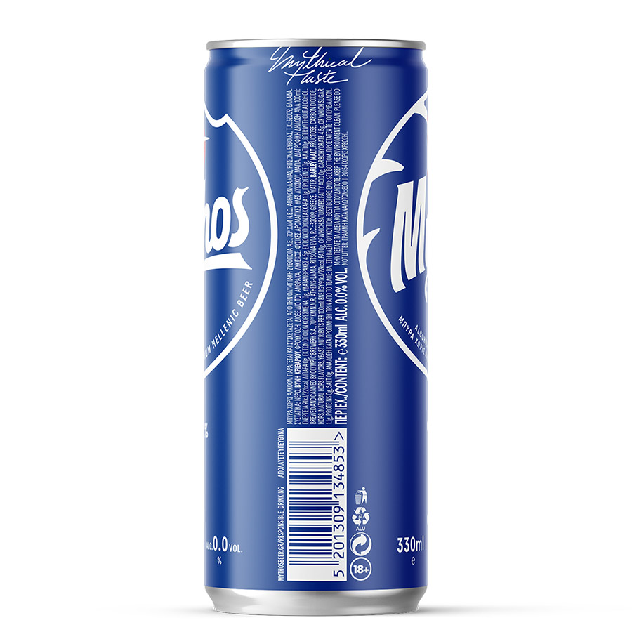 Mythos Μπίρα Χωρίς Αλκοόλ 0,0% 330ml.