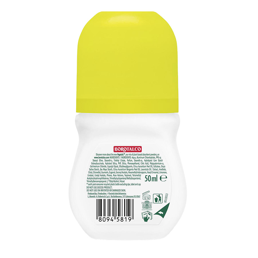 Borotalco Active Αποσμητικό Roll-On Citrus & Lime 50ml.