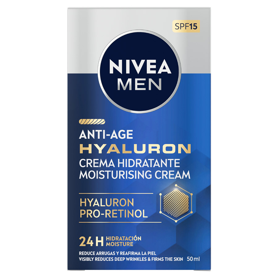 Nivea Men Hyaluron Active Age Κρέμα Προσώπου Ενυδάτικη SPF15 50ml.