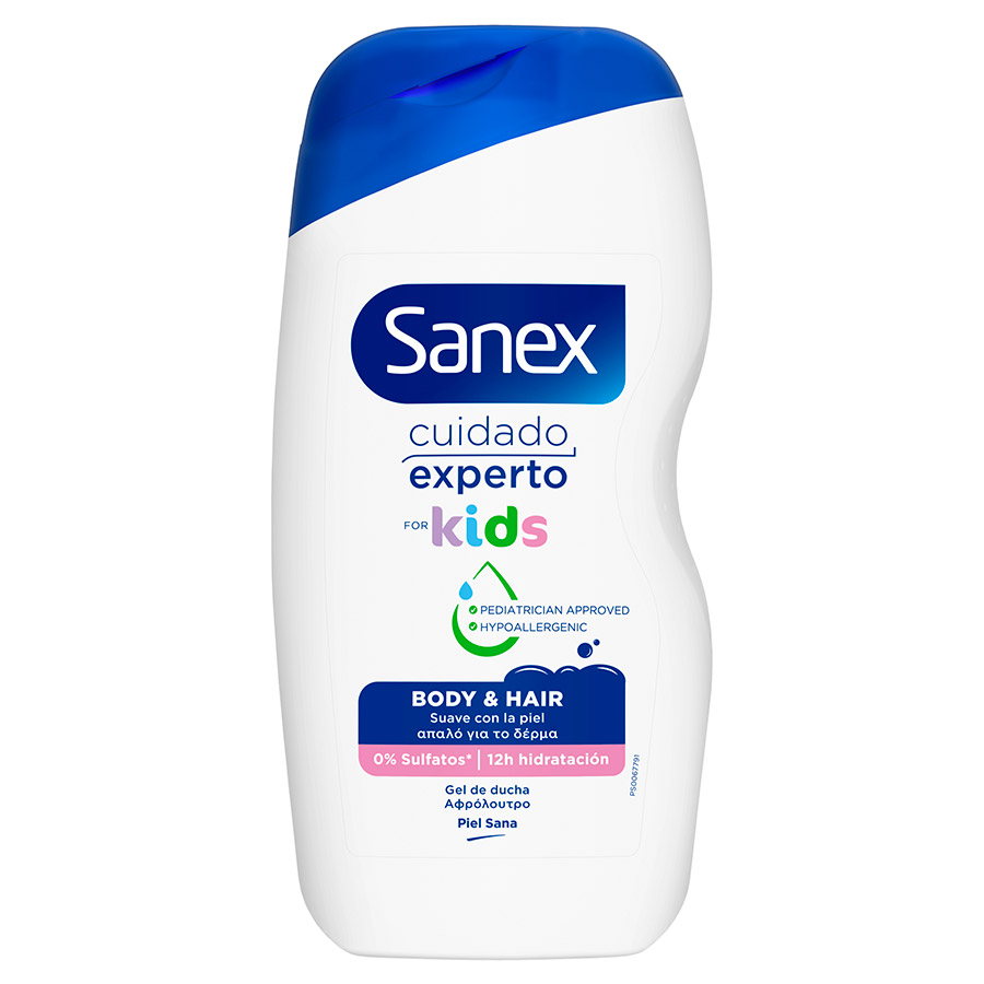 Sanex Dermo BiomeProtect Kids Παιδικό Σαμπουάν & Αφρόλουτρο 475ml.