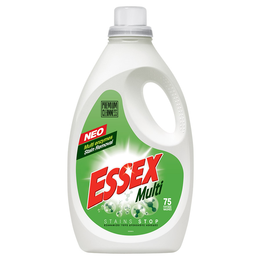 Essex Multi Υγρό Απορρυπαντικό Πλυντηρίου Ρούχων 75mez. 3,75lt.