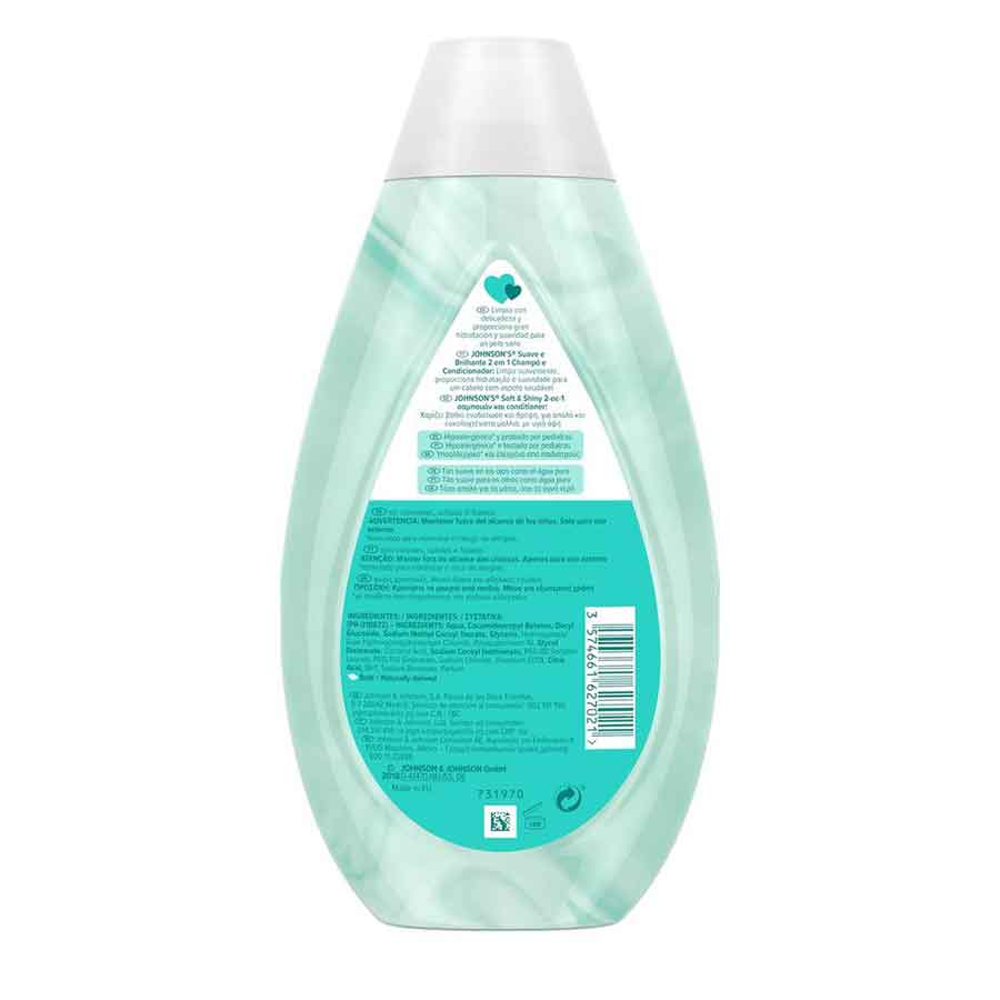 Johnson's Baby  Soft & Shiny 2-Σε-1 Σαμπουάν & Conditioner 500ml.