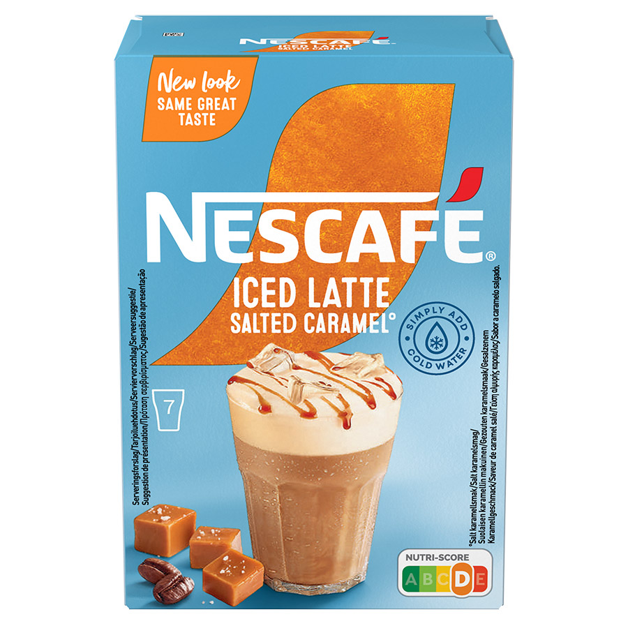 Nescafe Gold Καφές Iced Latte Salted Caramel Σε Φακελάκια 7τεμ.