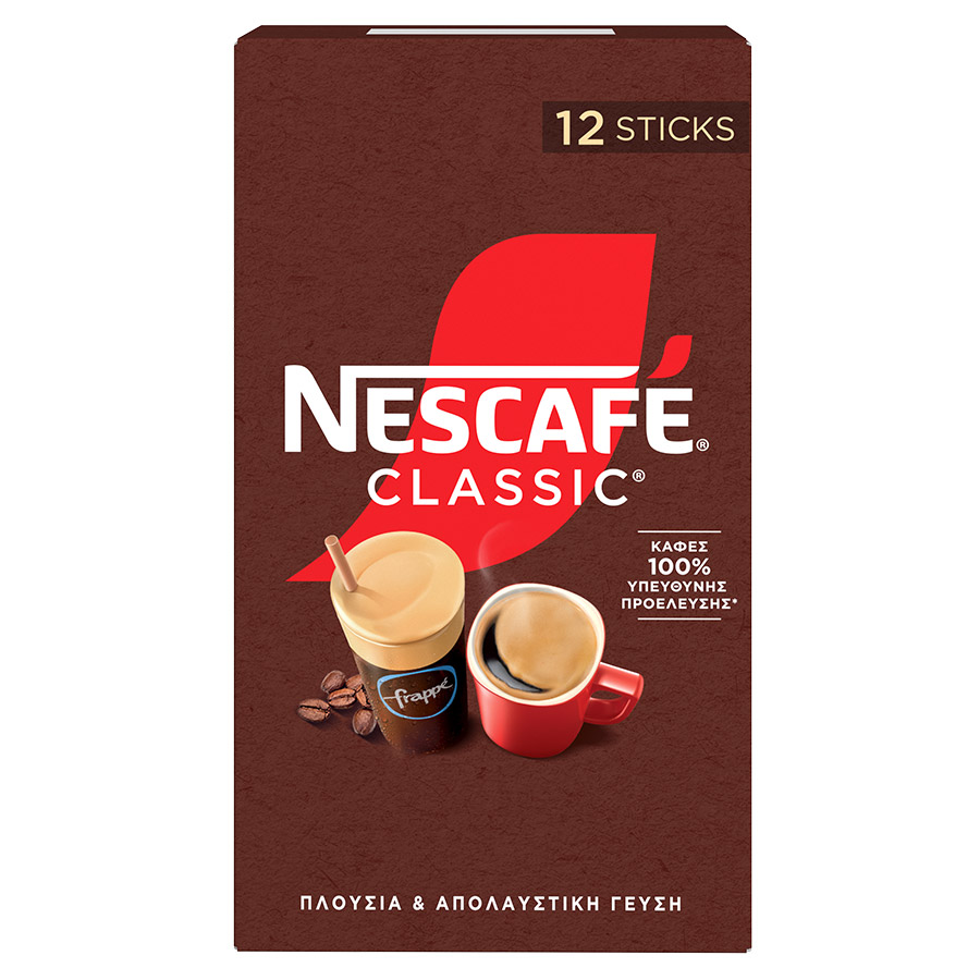 Nescafe Classic Καφές Στιγμιαίος Σε Στικ 12x2γρ.