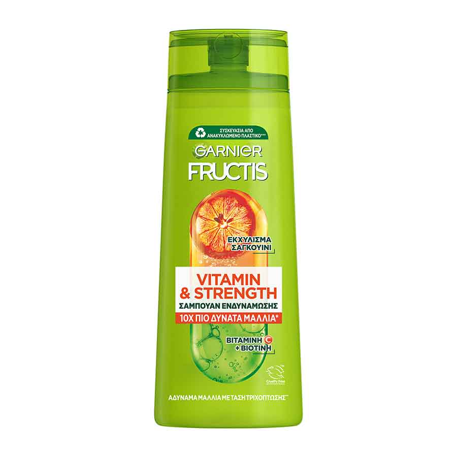 L'oreal Garnier Fructis Σαμπουάν Vitamin & Strength Για Αδύναμα Μαλλιά 400ml.