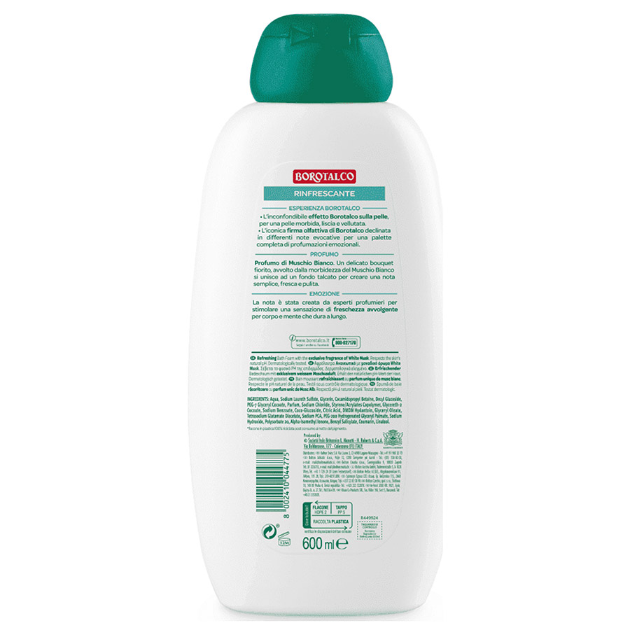 Borotalco Αφρόλουτρο Refreshing 600ml.