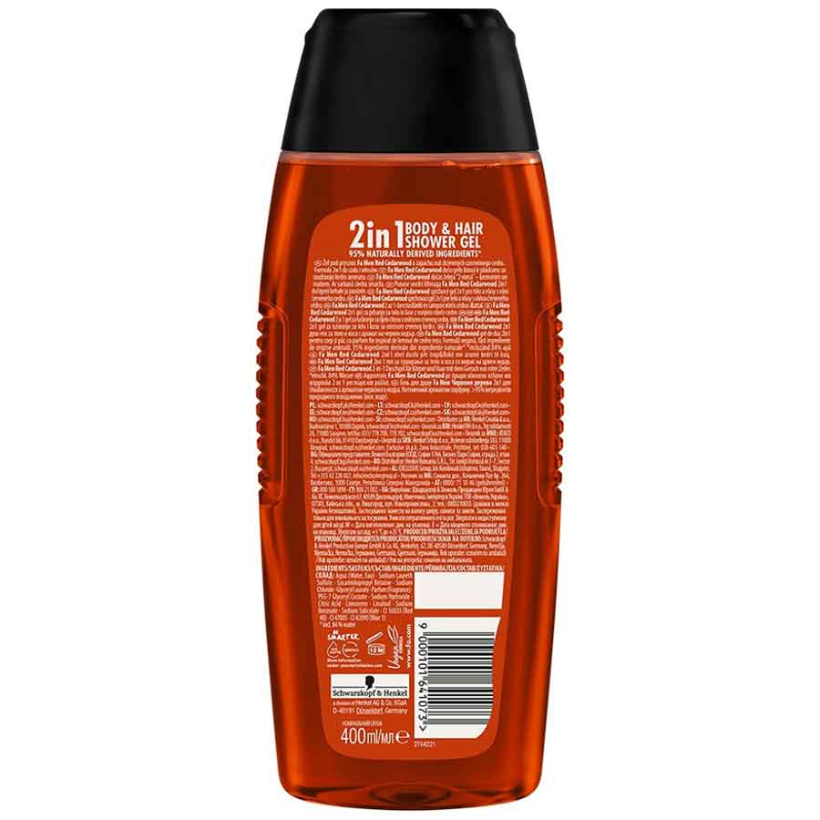 Fa Men Αφρόλουτρο Gel Red Cedarwood 400ml.