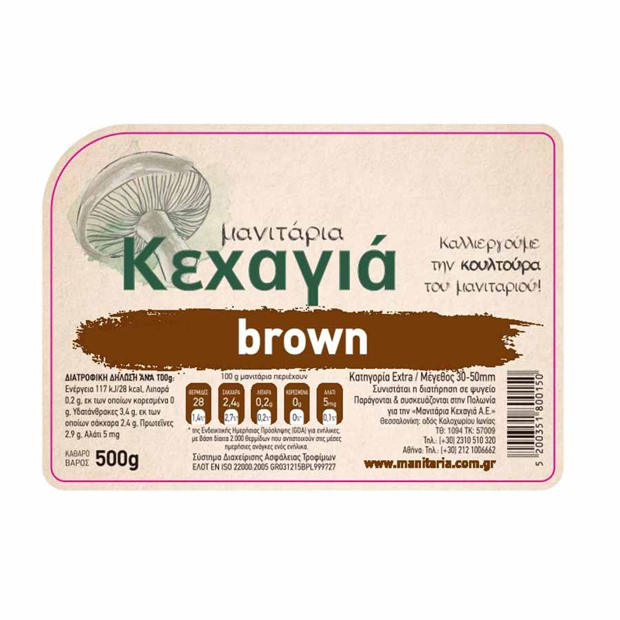 Κεχαγιά Μανιτάρια Brown Εισαγωγής 500γρ.