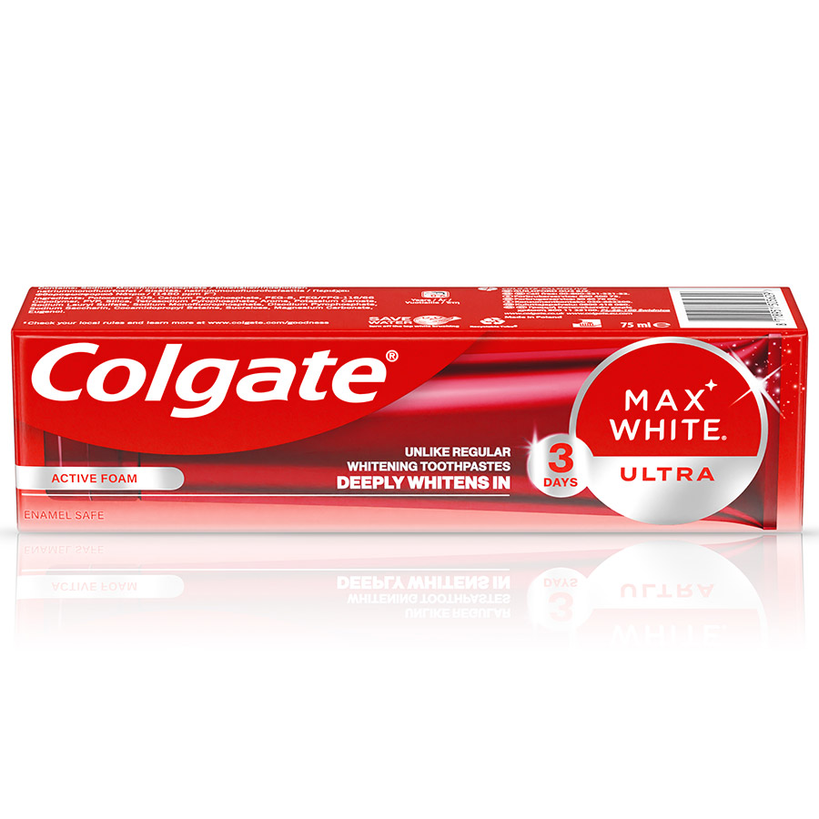 Colgate Max White Ultra Οδοντόκρεμα Active Foam 75ml.