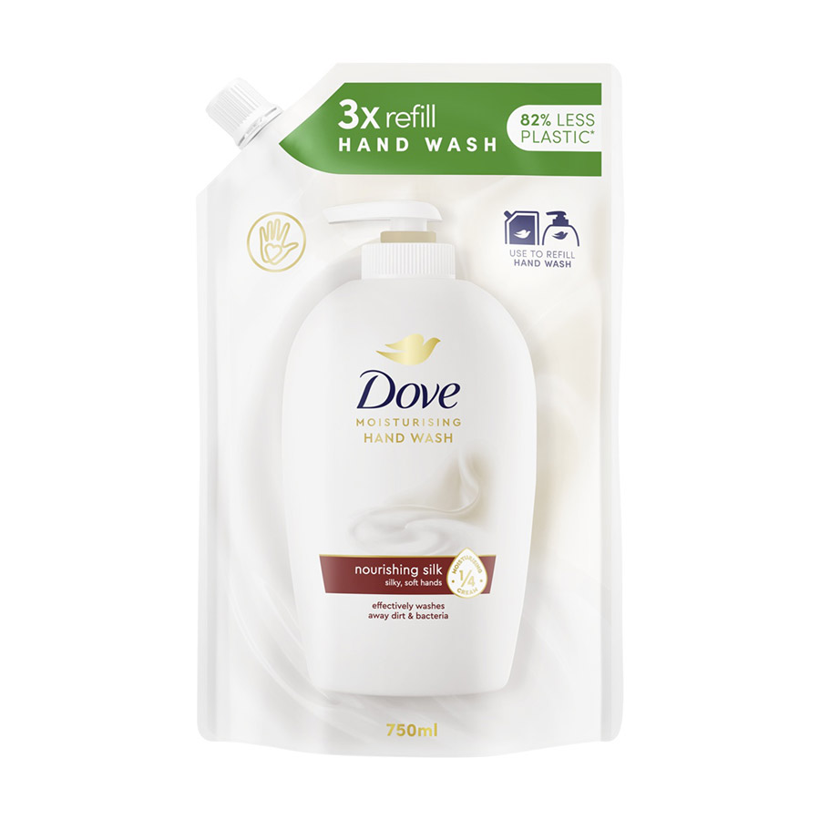 Dove Κρεμοσάπουνο Silk Ανταλλακτικό 750ml.