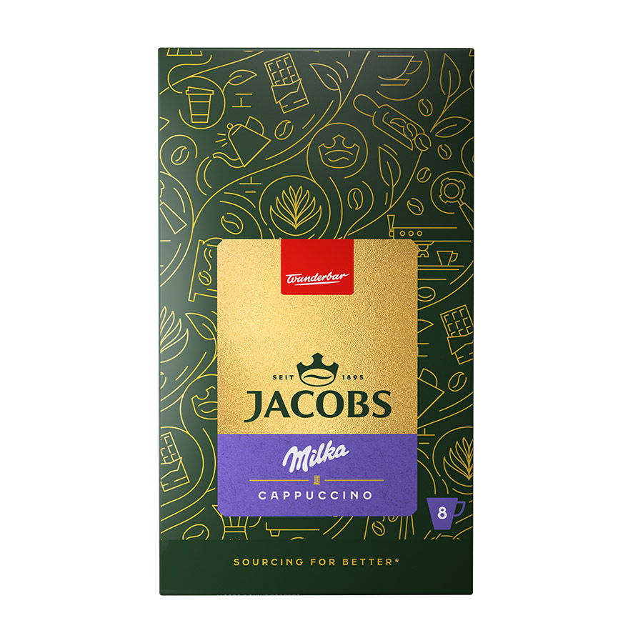 Jacobs Milka Καφές Cappuccino 8x15,8γρ.