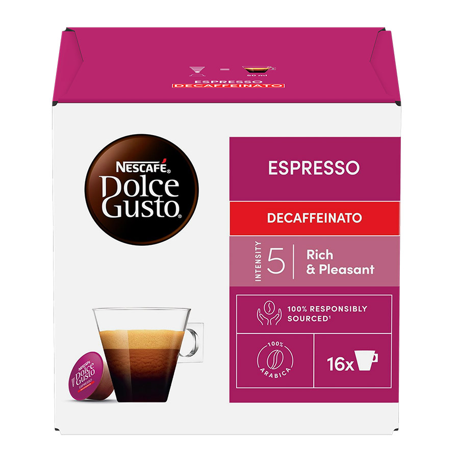 Nescafe Dolce Gusto Καφές Espresso Decaffeinato Σε Κάψουλες 16τεμ. 88γρ.