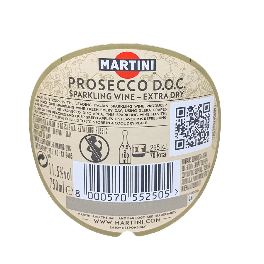 Martini Prosecco Αφρώδης Οίνος 750ml.