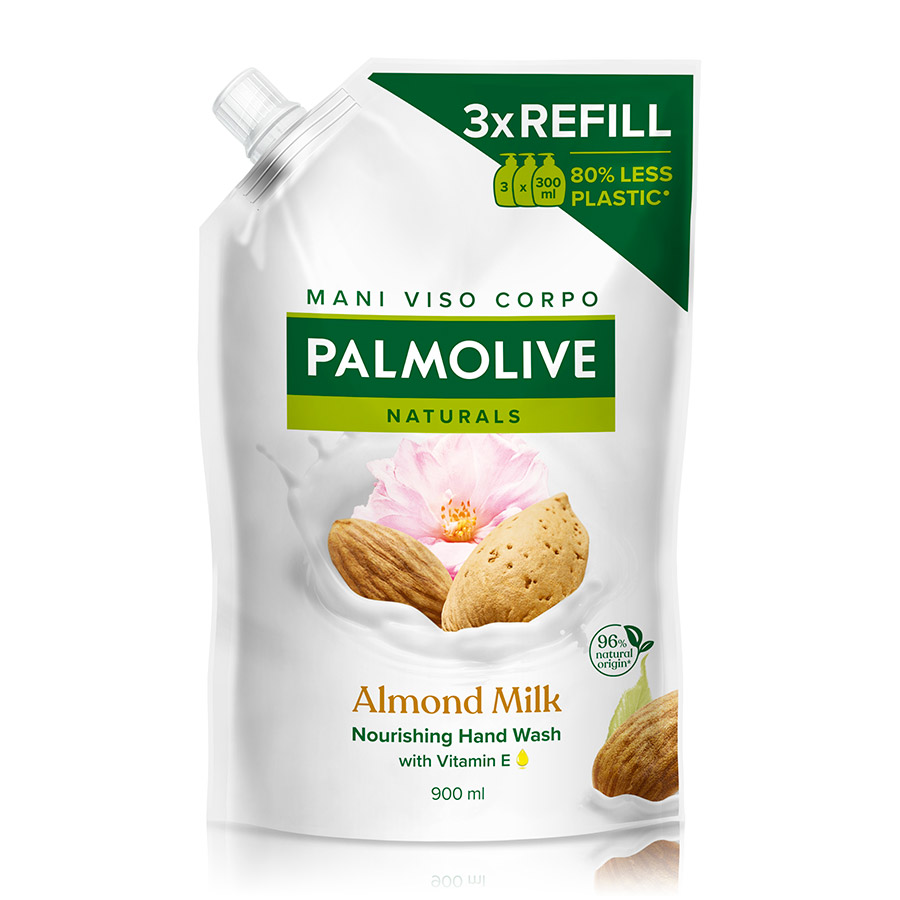 Palmolive Υγρό Κρεμοσάπουνο Αμύγδαλο Ανταλλακτικό 900ml.