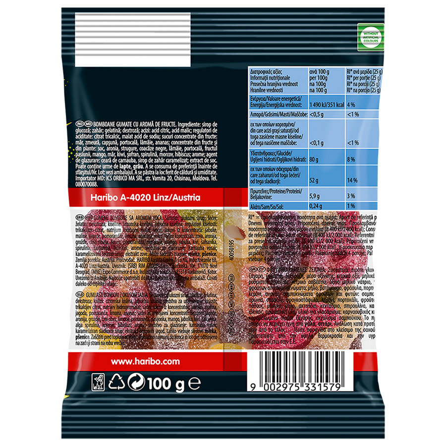 Haribo Ζελεδάκια Mix Fizz 100γρ.