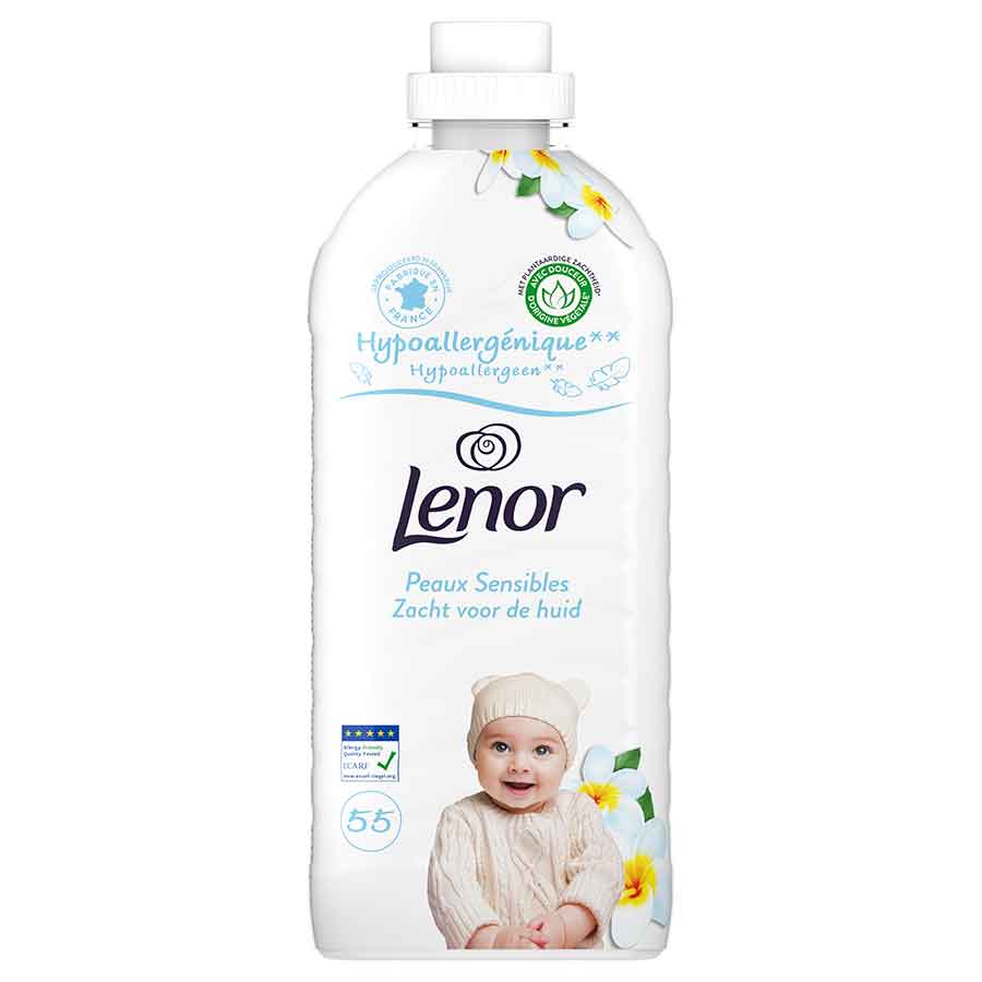Lenor Συμπυκνωμένο Μαλακτικό Ρούχων Sensitive 55mez. 1,155lt.