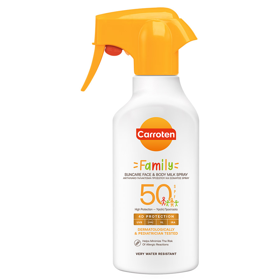 Carroten Family Αντηλιακό Γαλάκτωμα Trigger Spray SPF50 270ml.