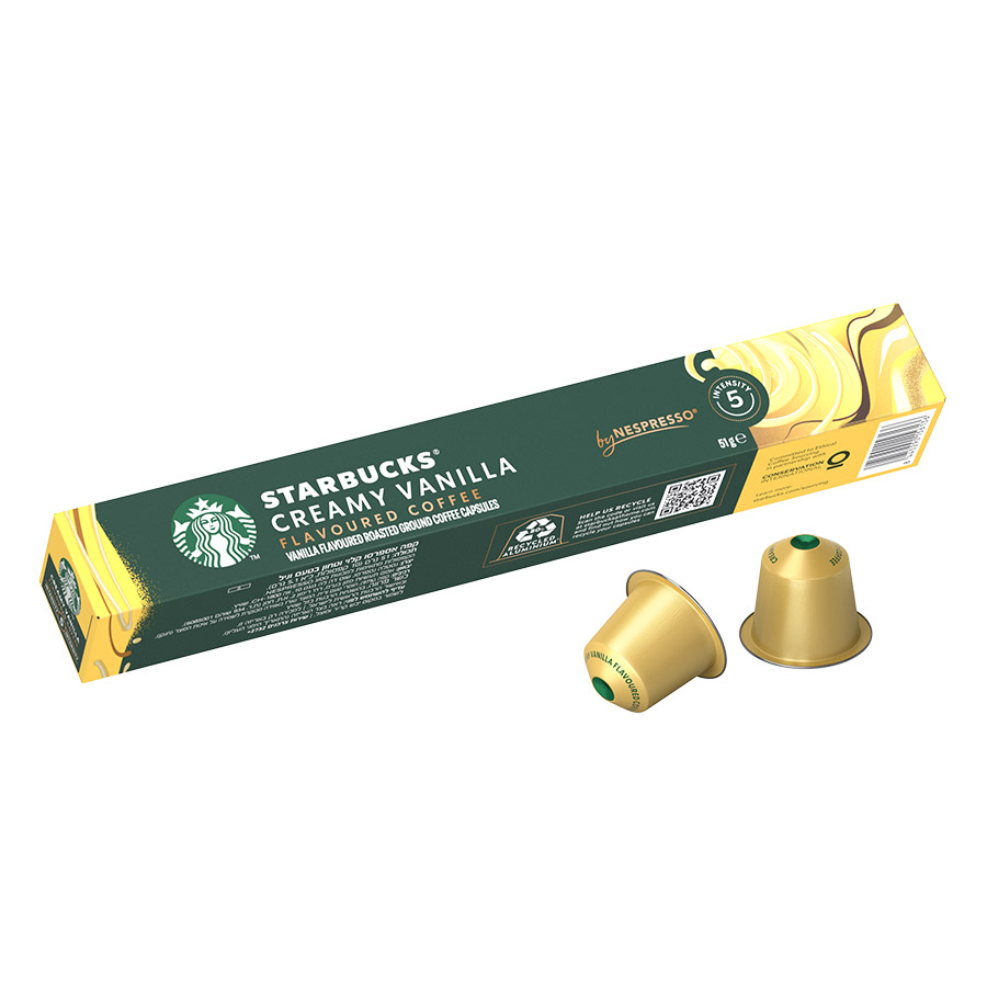 Starbucks Καφές Espresso Creamy Vanilla Σε Κάψουλες 10τεμ. 51γρ.