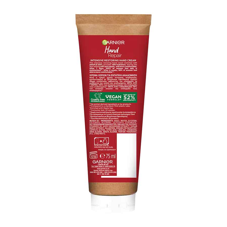 L'oreal Garnier Repair Κρέμα Χεριών 75ml.