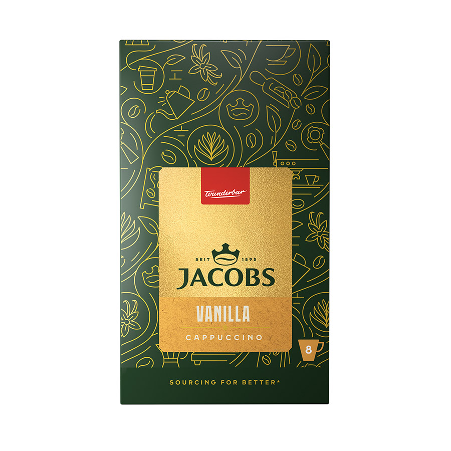 Jacobs Καφές Cappuccino Vanilla 8x12γρ.