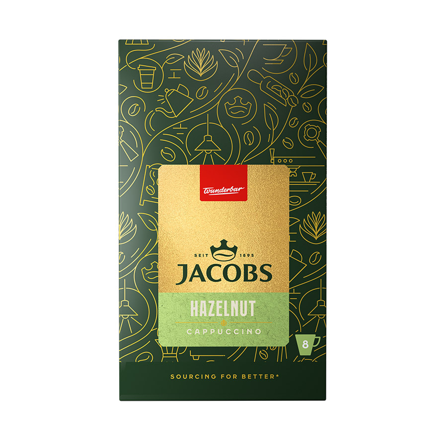 Jacobs Καφές Cappuccino Hazelnut 8x17,8γρ.
