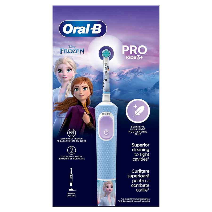 Oral-B Vitality Pro Kids Ηλεκτρική Οδοντόβουρτσα Επαναφορτιζόμενη Frozen