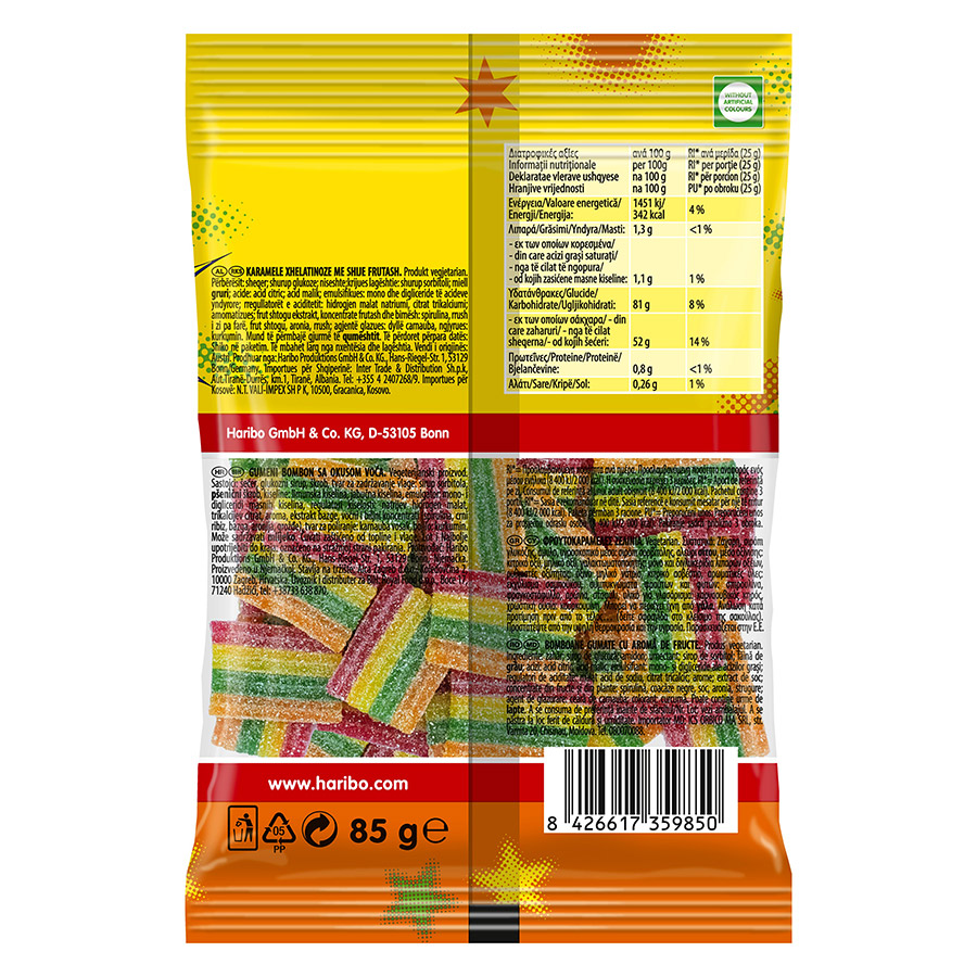 Haribo Ζελεδάκια Miami Fizz 85γρ.