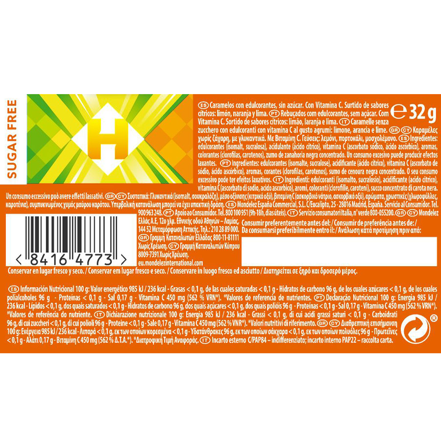 Halls Καραμέλες Citrus Mix 32γρ.