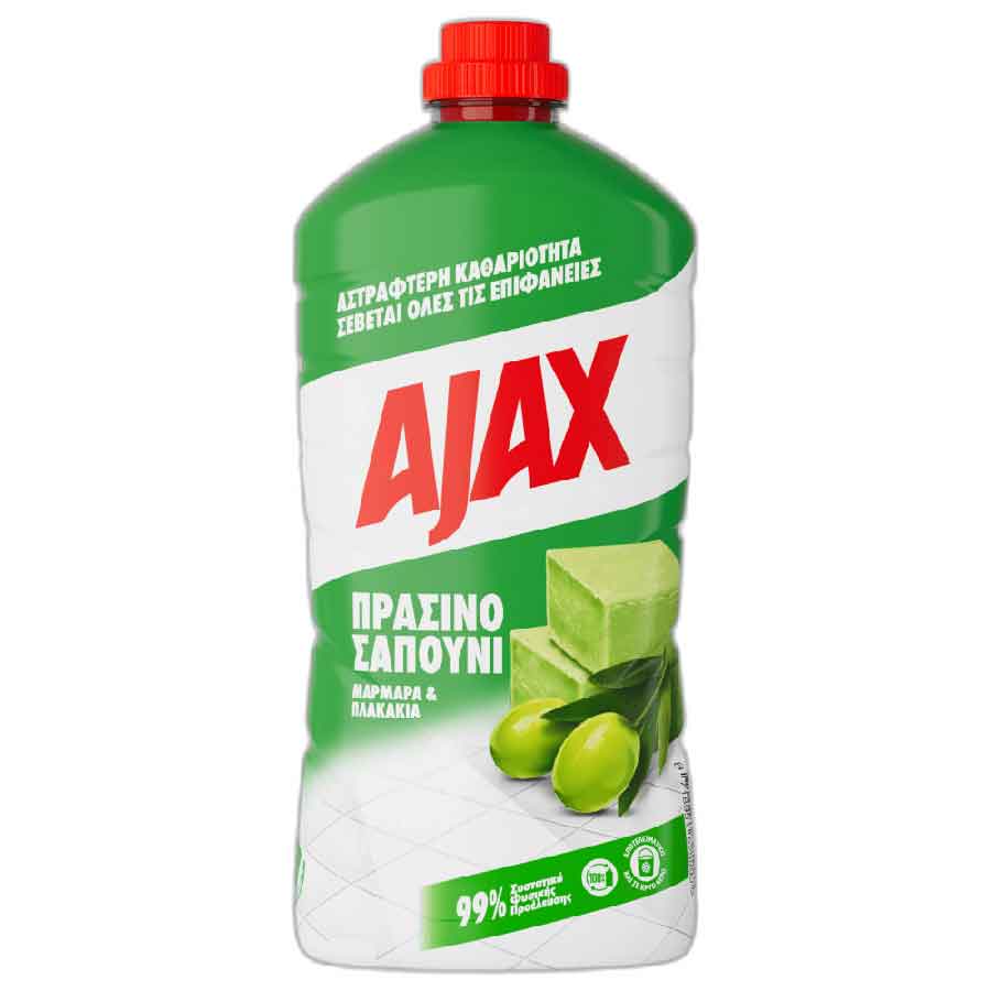 Ajax Υγρό Καθαριστικό Πράσινο Σαπούνι 1lt.