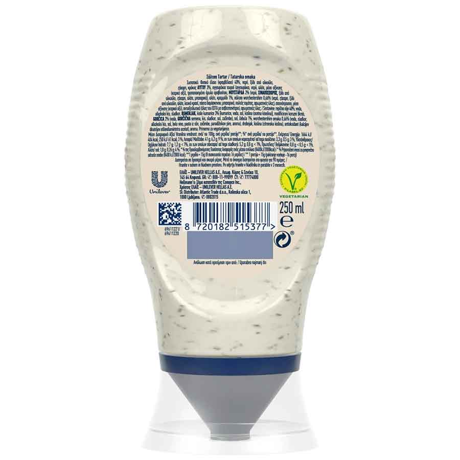 Hellmann's Sauce Tartar 250ml.