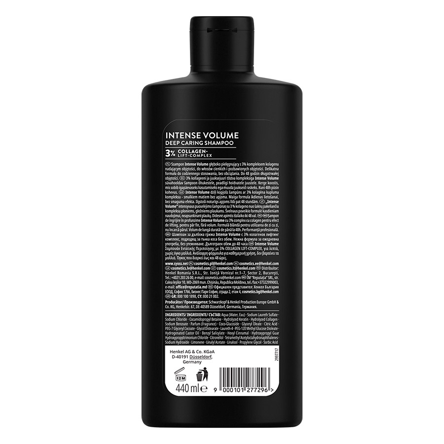 Syoss Intense Volume Σαμπουάν Για Όγκο 440ml.