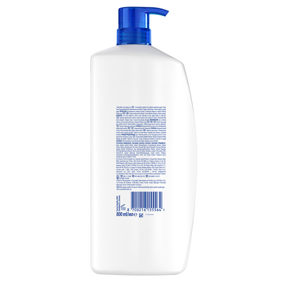 Head & Shoulders Σαμπουάν 2σε1 Classic Clean 800ml.