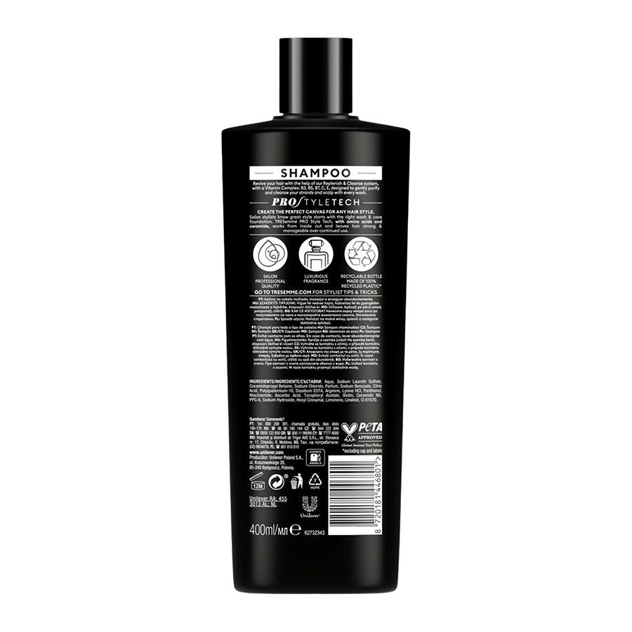 Tresemme Replenish & Cleanse Σαμπουάν Για Λιπαρά Μαλλιά 400ml.