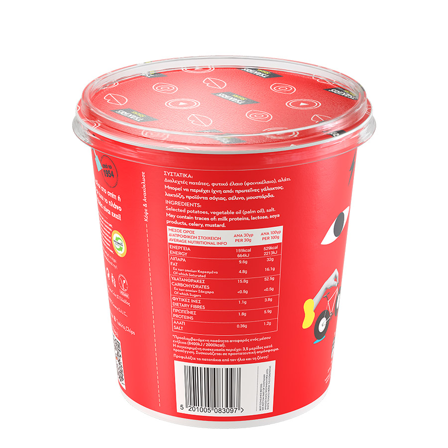 Tsakiris Sticks Cup Αλάτι Χωρίς Γλουτένη 105γρ.