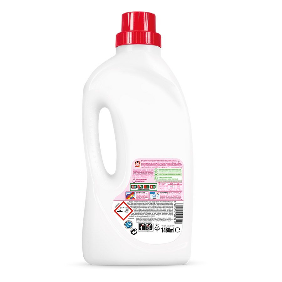 Omino Bianco Υγρό Απορρυπαντικό Πλυντηρίου Ρούχων Pink Lotus 37mez. 1,48lt.