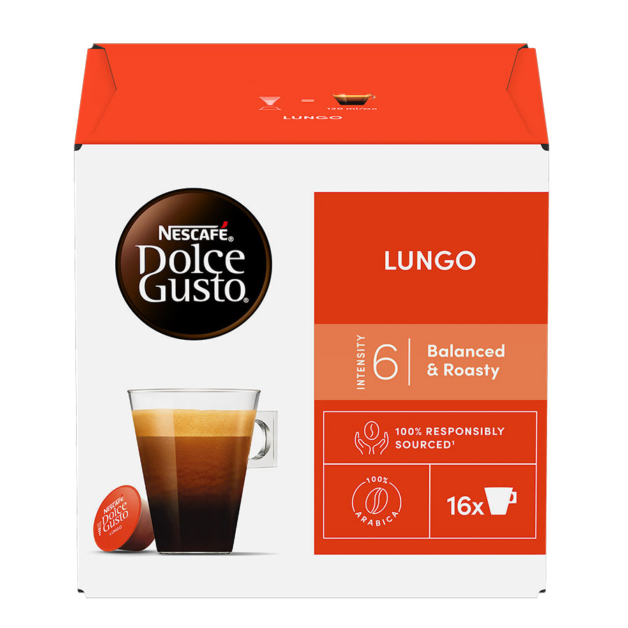Nescafe Dolce Gusto Καφές Lungo Σε Κάψουλες 16τεμ. 89,6γρ.