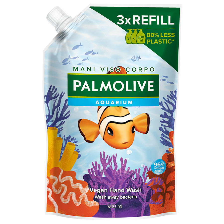 Palmolive Aquarium Υγρό Κρεμοσάπουνο Ανταλλακτικό 900ml.
