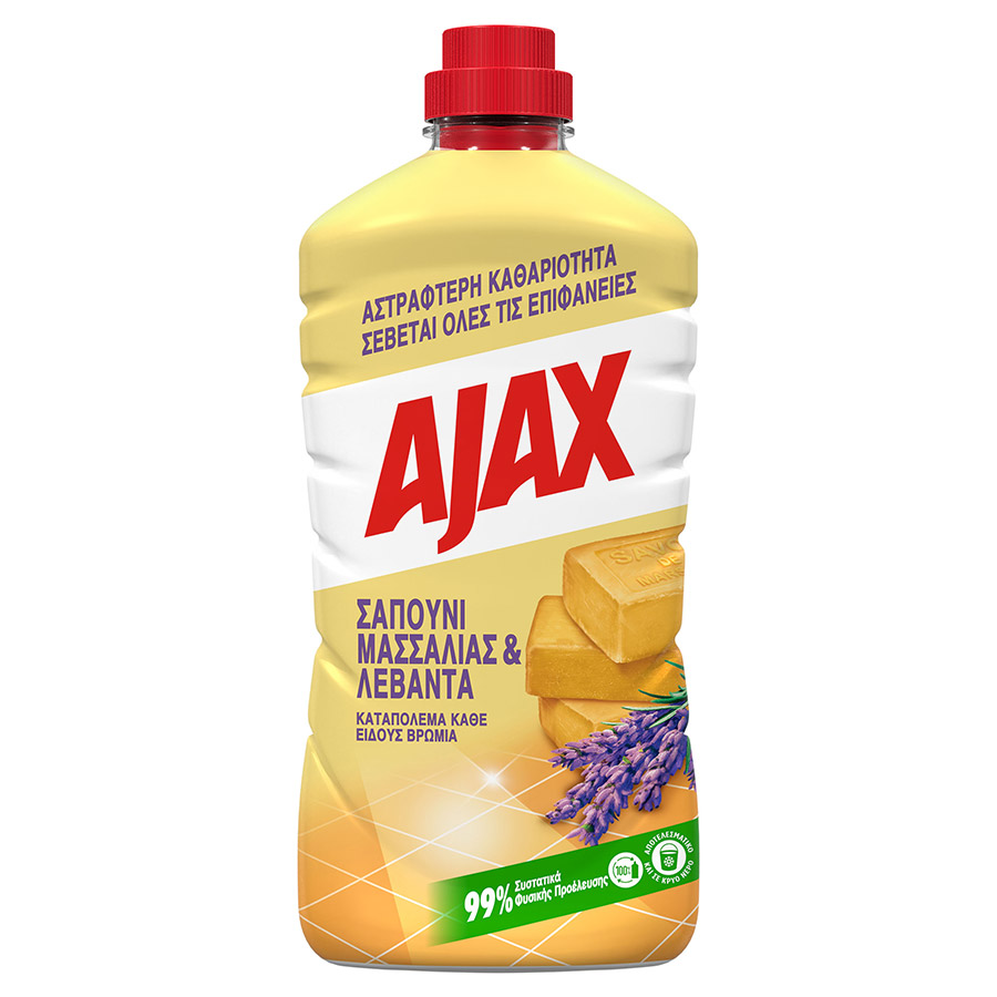 Ajax Υγρό Καθαριστικό Σαπούνι Μασσαλίας 1lt.