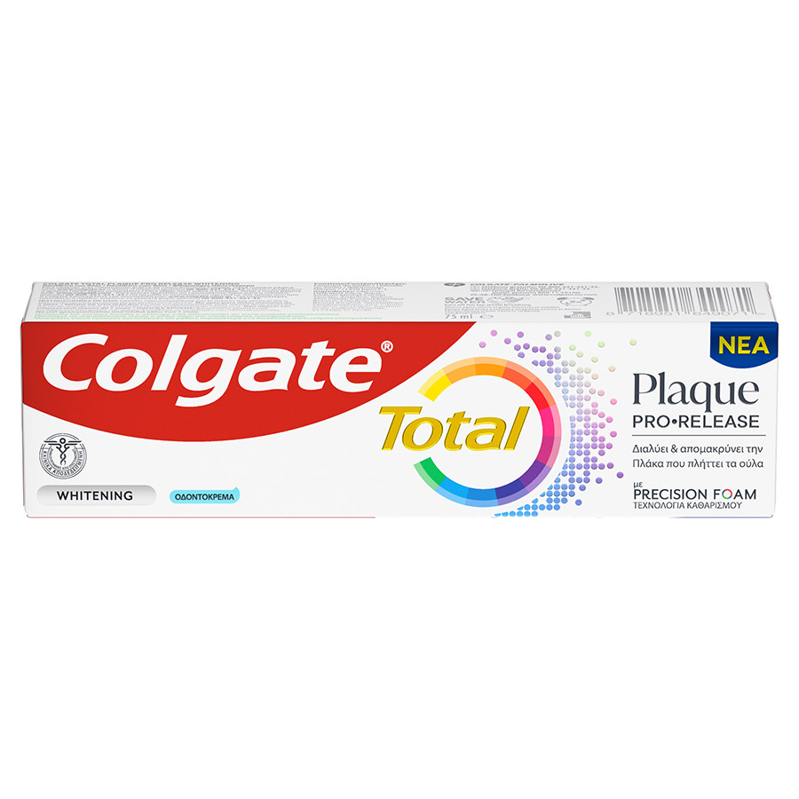 Colgate Total Plaque Οδοντόκρεμα Whitening 75ml.