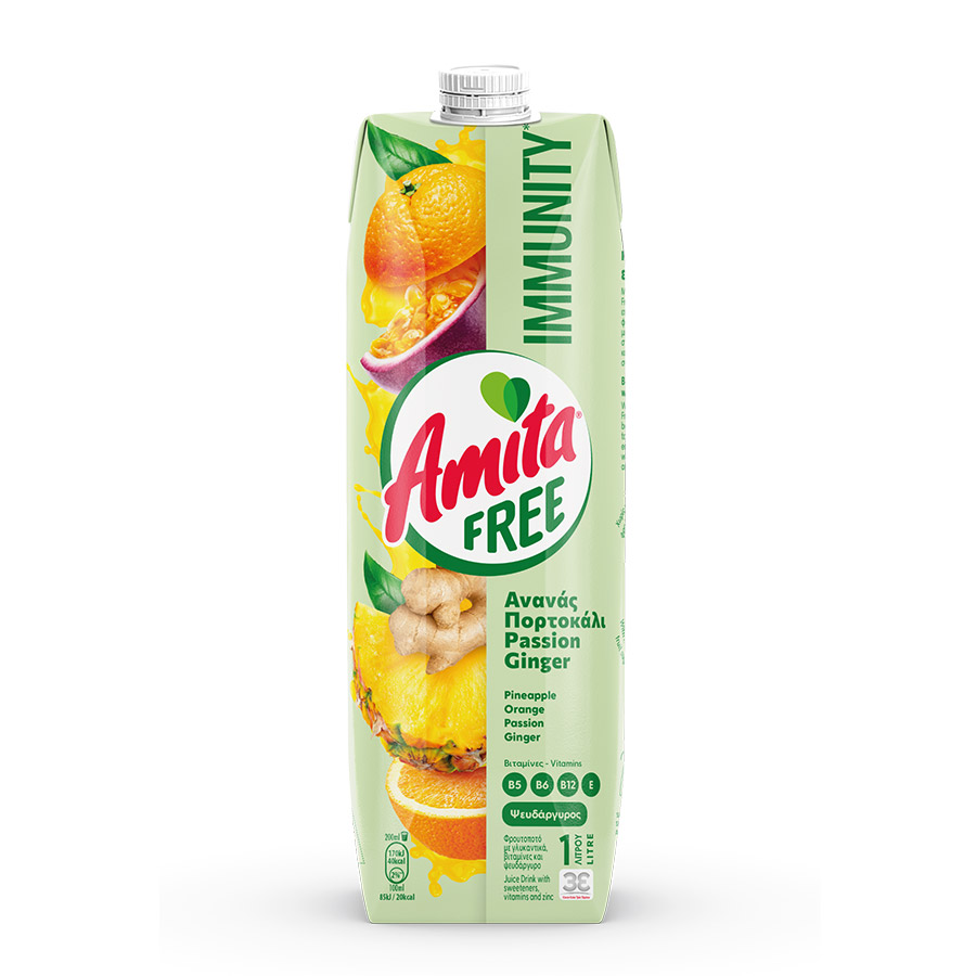 Amita Free Immunity Φρουτοποτό 1lt.
